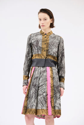 FOULARD SCRIBBLES Shirt, Myrrh from ODEEH 