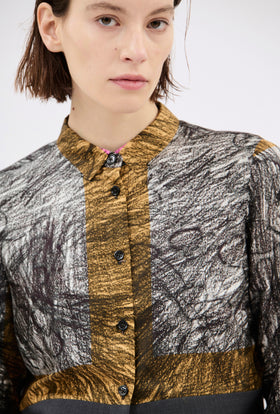 FOULARD SCRIBBLES Shirt, Myrrh from ODEEH 
