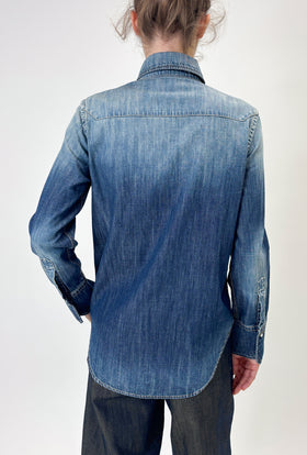 Denim Bluse, Indigo from ODEEH 
