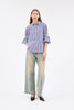 ROMAN STRIPE Bluse, Ink from ODEEH 
