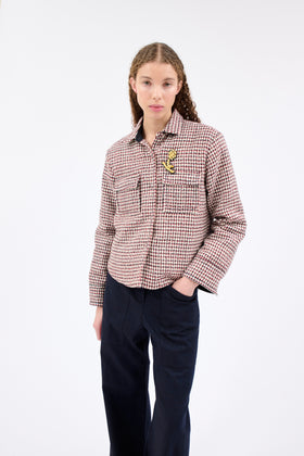 HOUNDS TOOTH Bluse, Caramel from ODEEH 