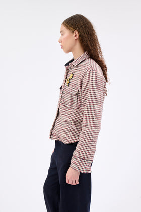HOUNDS TOOTH Bluse, Caramel from ODEEH 
