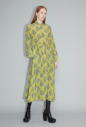 Painted Blossoms Kleid, Citrine from ODEEH 