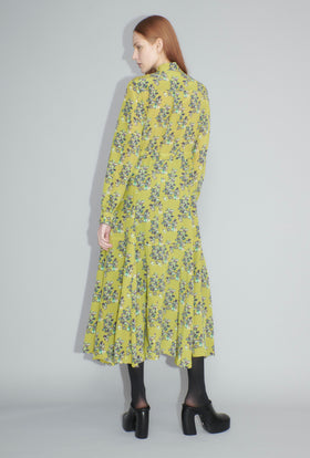 Painted Blossoms Kleid, Citrine from ODEEH 