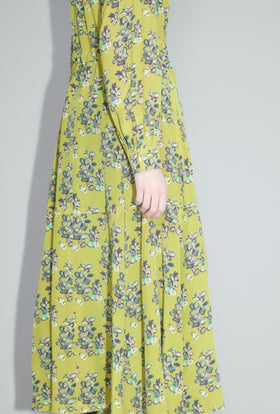 Painted Blossoms Kleid, Citrine from ODEEH 