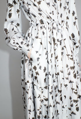Flower Items on Twill Kleid, Diamond from ODEEH 
