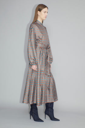 Cuboids Kleid, Burnt Orange from ODEEH 