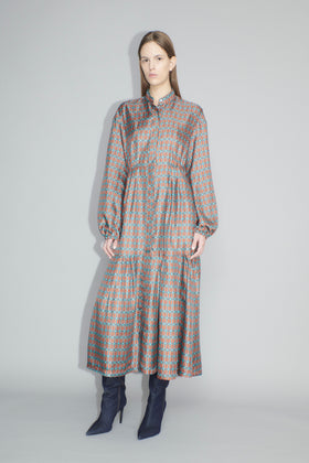 Cuboids Kleid, Burnt Orange from ODEEH 