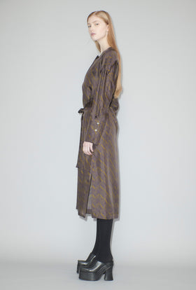 BRUSH WAVES Kleid, Moss from ODEEH 