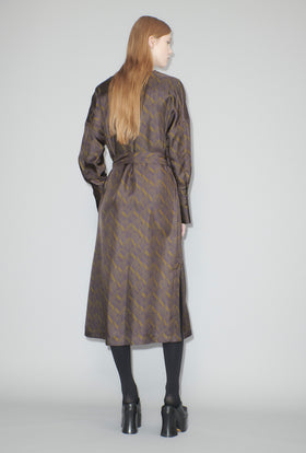 BRUSH WAVES Kleid, Moss from ODEEH 