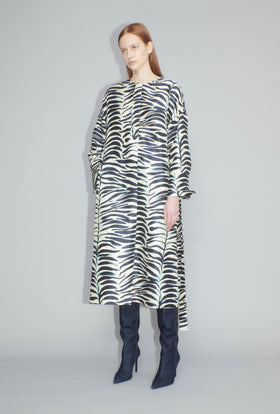 Big Op-Art Tree Kleid, Black White from ODEEH 