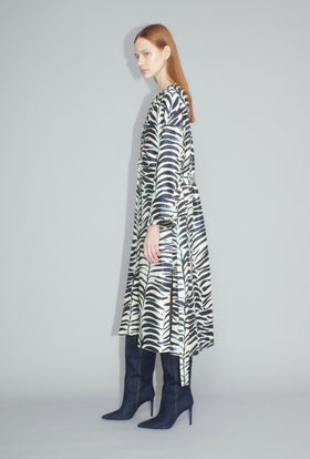Big Op-Art Tree Kleid, Black White from ODEEH 