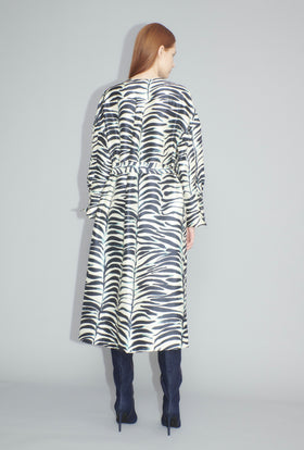 Big Op-Art Tree Kleid, Black White from ODEEH 