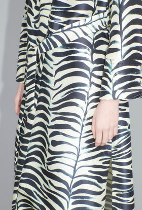 Big Op-Art Tree Kleid, Black White from ODEEH 