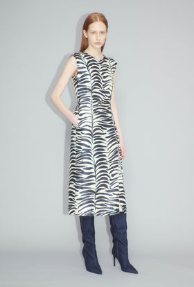 Big Op-Art Tree Kleid, Black White from ODEEH 