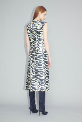 Big Op-Art Tree Kleid, Black White from ODEEH 