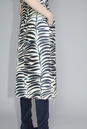Big Op-Art Tree Kleid, Black White from ODEEH 