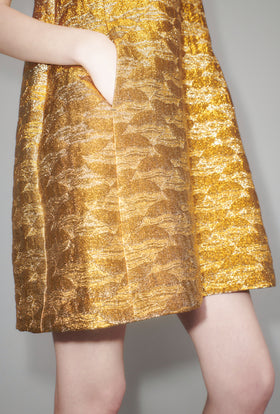 Golden Flood Kleid, Gold from ODEEH 