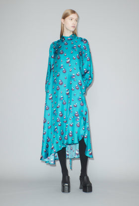 Airbrush Drops Kleid, Peacock from ODEEH 
