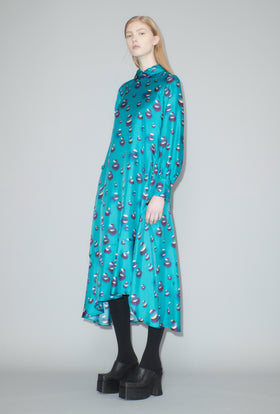 Airbrush Drops Kleid, Peacock from ODEEH 