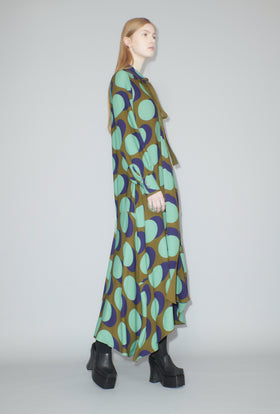 Big Double Dot Kleid, Moss from ODEEH 