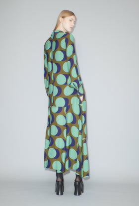 Big Double Dot Kleid, Moss from ODEEH 
