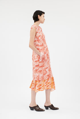 Big Brush Strokes Kleid, Lava from ODEEH 