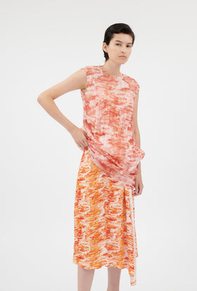 Big Brush Strokes Kleid, Lava from ODEEH 