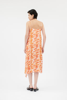 Big Brush Strokes Kleid, Lava from ODEEH 