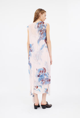 Painted Peonies Kleid, Capri Blue from ODEEH 