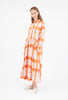 Small Painted Check Kleid, Papaya from ODEEH 