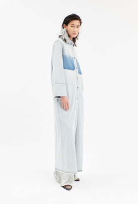 Heavily Bleached Denim Kleid, Horizon from ODEEH 
