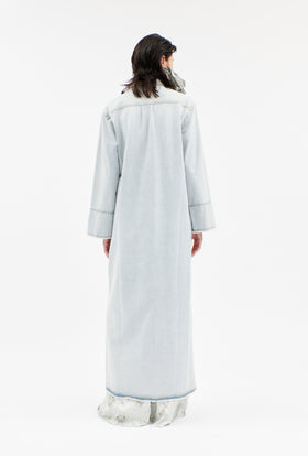 Heavily Bleached Denim Kleid, Horizon from ODEEH 