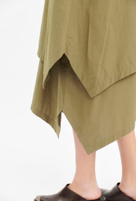 Poplin Kleid,  Dark Olive from ODEEH 