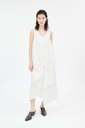 Diagonal Popeline Kleid, Milk from ODEEH 