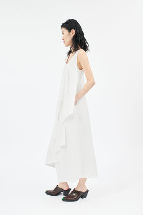 Diagonal Popeline Kleid, Milk from ODEEH 