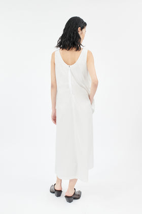 Diagonal Popeline Kleid, Milk from ODEEH 