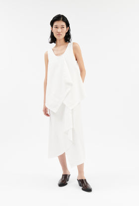 Diagonal Popeline Kleid, Milk from ODEEH 