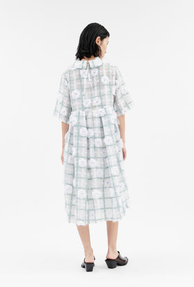 Filcoupé Check Kleid, Glass Green from ODEEH 