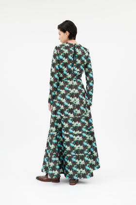 Magnolias & Buds Kleid, Opal Green from ODEEH 