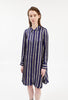 PAINTED STRIPES / TWILL Kleid, Ink from ODEEH 