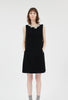 Heavy Georgette Kleid, Jet Black from ODEEH 