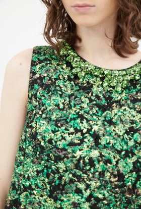 Fevillage Kleid, Peacock Green from ODEEH 