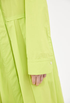 Poplin Kleid, Acid Green from ODEEH 
