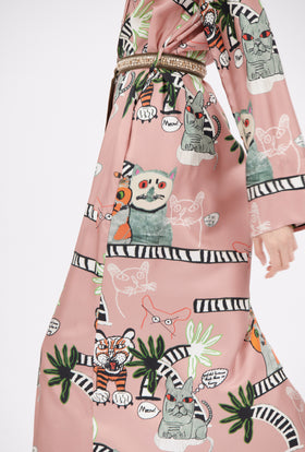 Cats & Tigers Kleid, Blush from ODEEH 