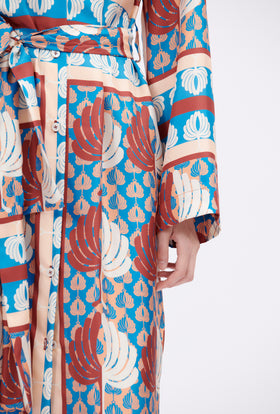 Palm Fans Kleid, English Red from ODEEH 