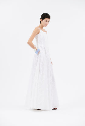 Cotton Fil Coupe Kleid, Milk from ODEEH 