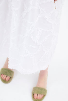 Cotton Fil Coupe Kleid, Milk from ODEEH 