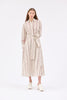 Fancy Stripe 2 Dress, Burgundy from ODEEH 