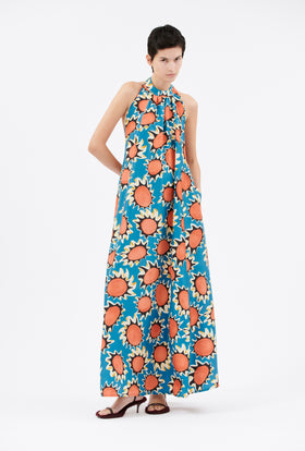 Pop Flowers Kleid, Ocean from ODEEH 